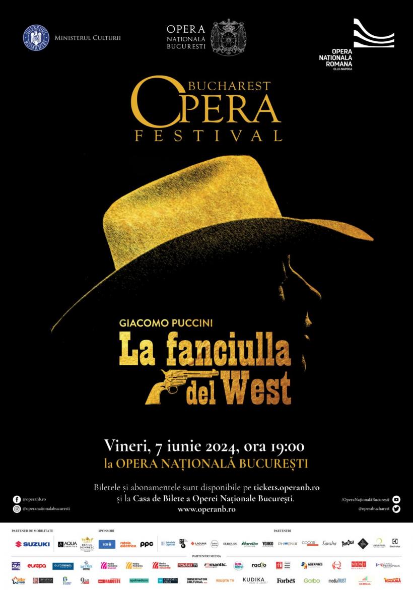 La Fanciulla del West, cu Opera Națională Română din Cluj-Napoca, deschide Bucharest Opera Festival – All Puccini Edition, pe 7 iunie