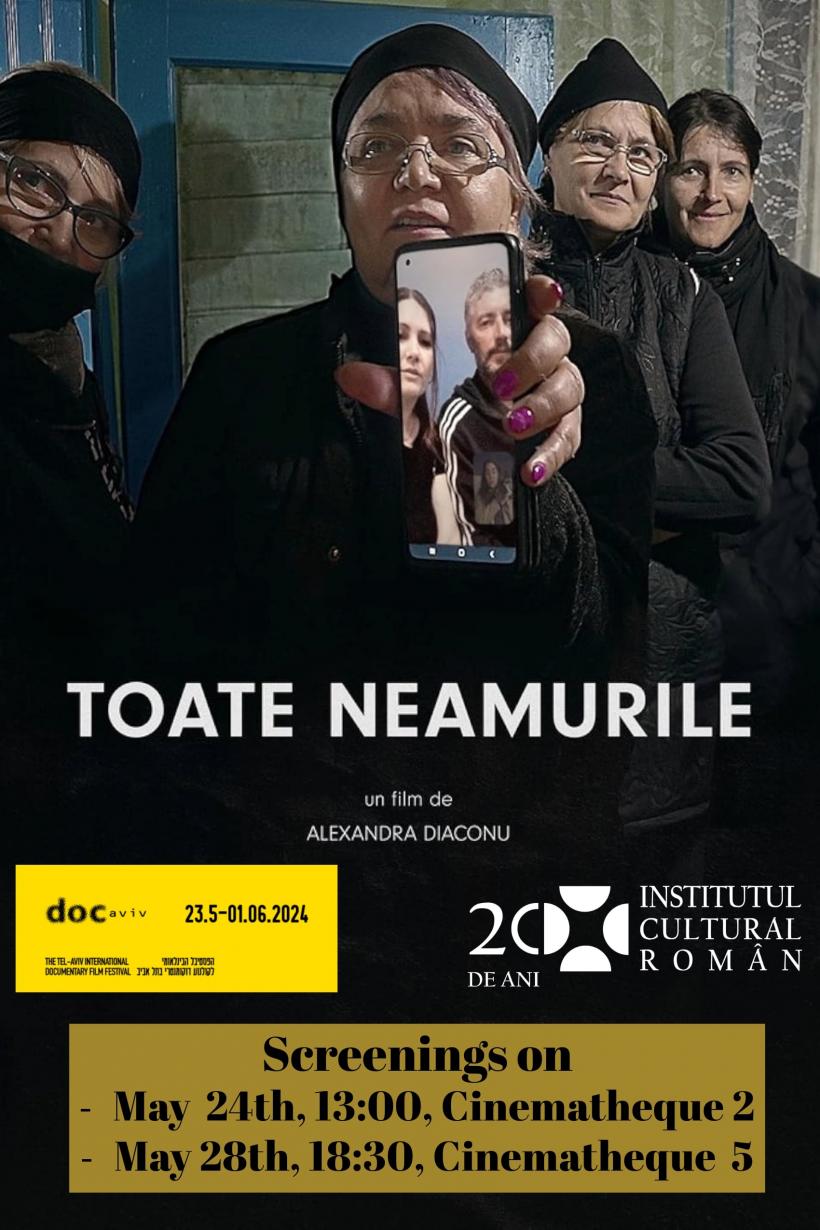 „Toate neamurile”, în regia Alexandrei Diaconu, la Festivalul Internaţional de Film Documentar DocAviv 2024 din Israel
