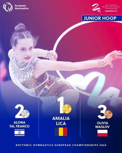 Fata de aur a României: Amalia Lică, trei medalii în finalele pe obiecte ale junioarelor la Campionatelor Europene