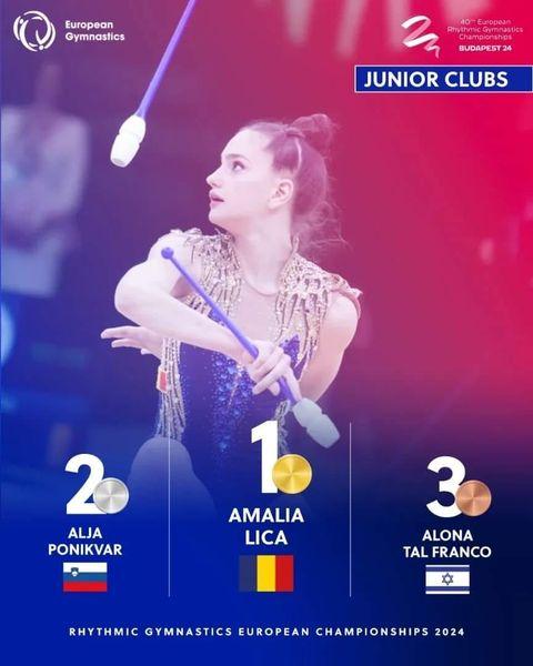 Fata de aur a României: Amalia Lică, trei medalii în finalele pe obiecte ale junioarelor la Campionatelor Europene 18899997