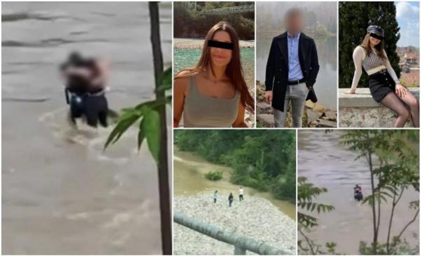 Tinerii îmbrăţişaţi înainte să fie luaţi de ape, în Italia, sunt români. Ei făceau fotografii, atunci când i-a surprins viitura 18901383