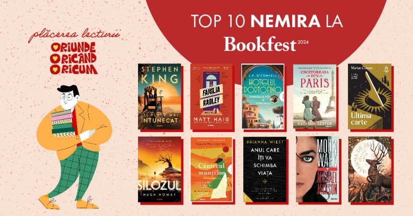 Cele mai căutate titluri Nemira, Nemi și NEZUMI la Salonul Internațional de Carte Bookfest 2024