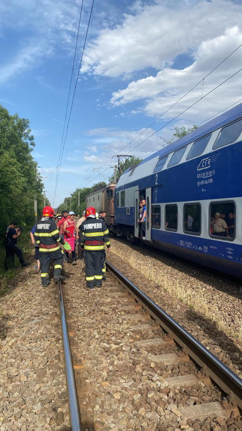 Un tren de călători cu 200 de pasageri a deraiat la intrare în Atârnați. A fost activat Planul Roșu de Intervenție 18902993