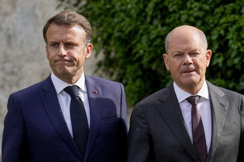  Macron și Scholz - ironizați la pachet de Rusia, după înfrângerile de la europarlamentare