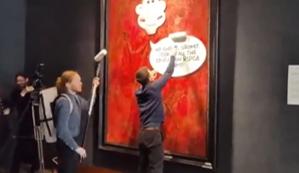 Portretul regelui Charles, vandalizat de activiștii pentru drepturile animalelor 18903012