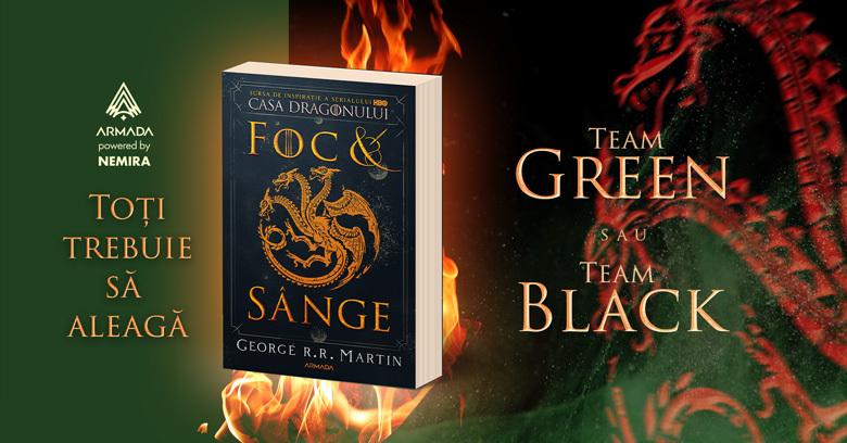 De la carte la serial: Volumul „Foc şi sânge”, sursa de inspiraţie a serialului „Casa Dragonului”, este disponibil în imprintul Armada powered by Nemira