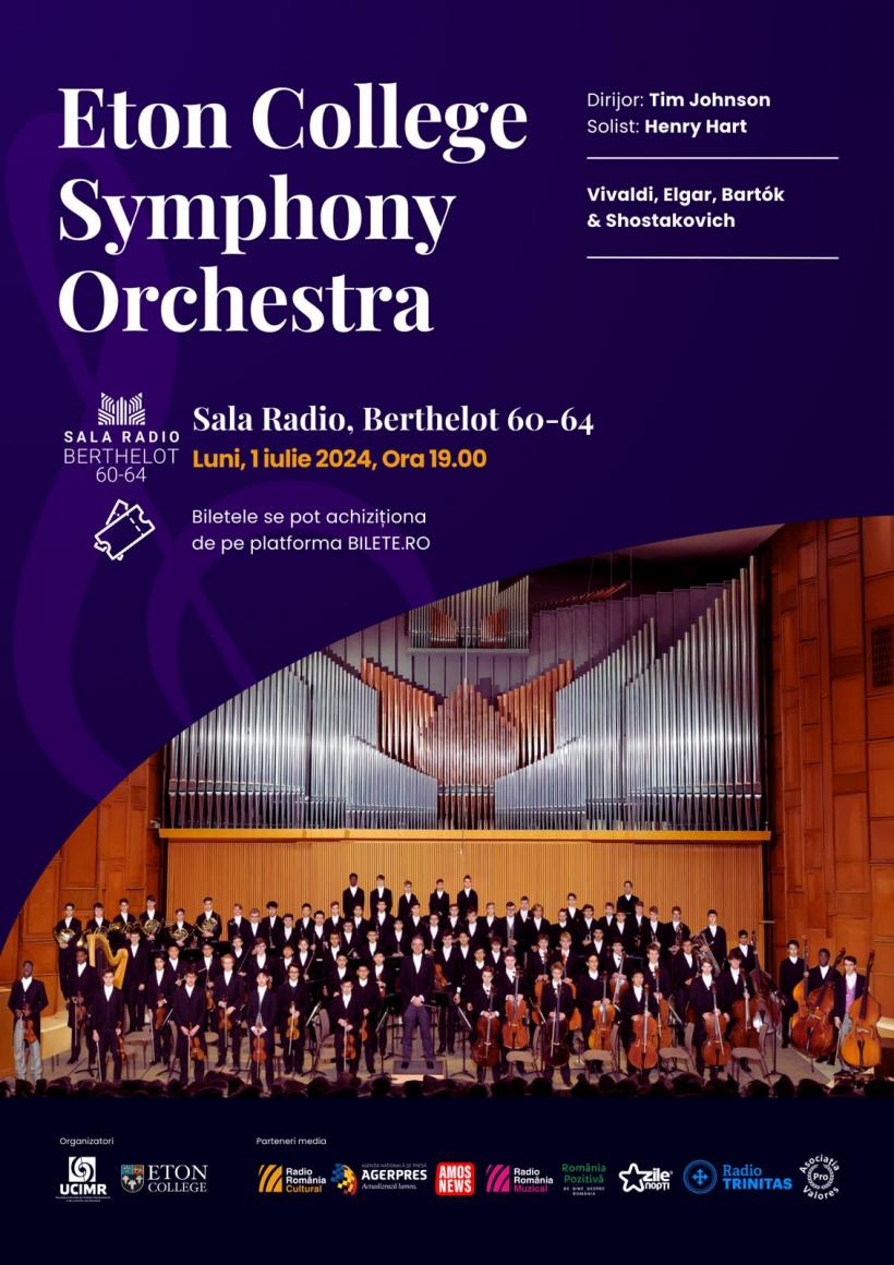 Eton College Symphony Orchestra vine în România