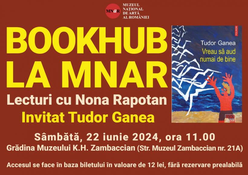 BookHub la MNAR. Lecturi cu Nona Rapotan. Invitat Tudor Ganea