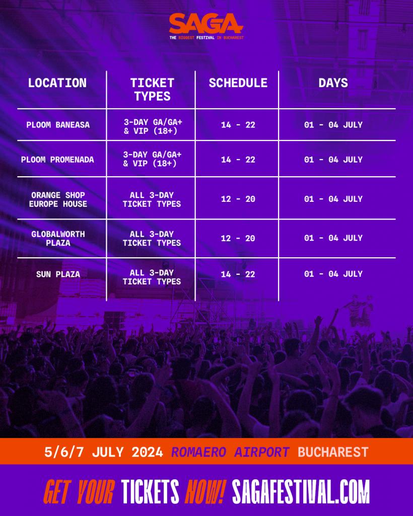SAGA festival începe vineri. Tot ce trebuie să știi despre cel mai iubit festival de muzică din București 18906308