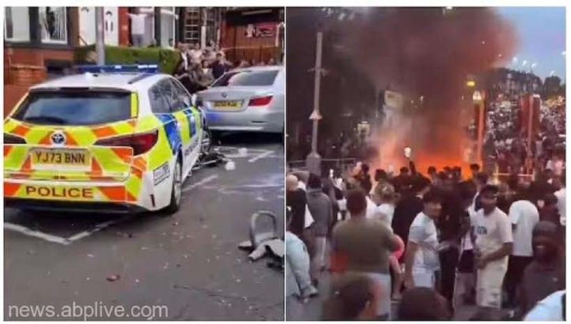 Românii s-au bătut cu polițiștii din Leeds, după ce autoritățile au vrut să le ia copiii