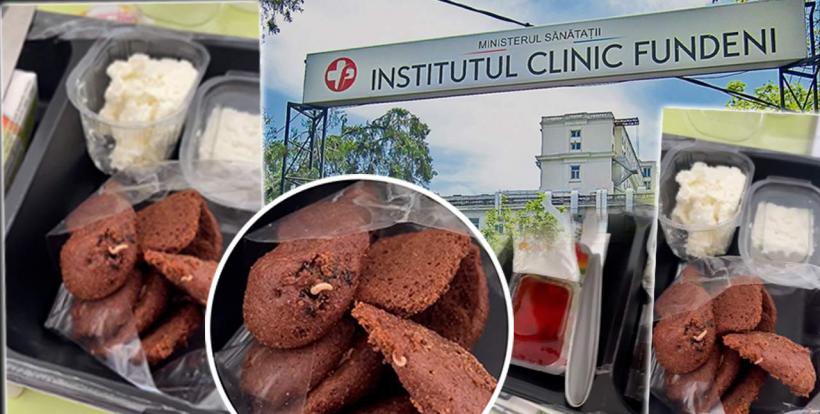 Mâncare cu viermi la Spitalul Fundeni din Capitală. Bolnav de leucemie: „Orice bacterie îmi poate fi fatală”
