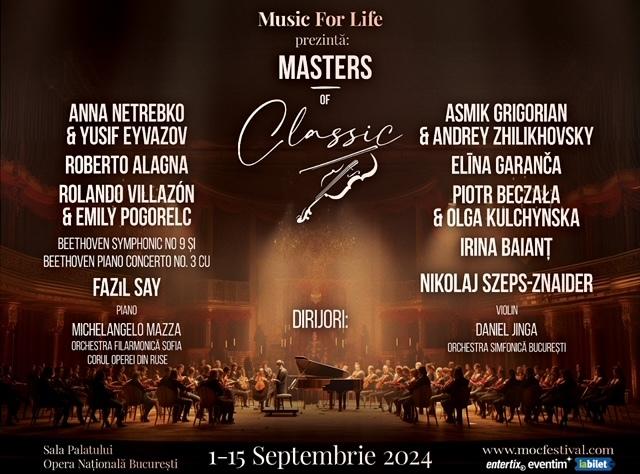 Bucureștiul devine Capitala Operei. Noile nume confirmate la prima ediție Masters of Classic 2024