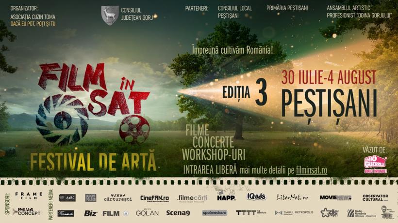 Film în Sat, festivalul de artă din mediul rural, se întoarce acasă la Peștișani, între 30 iulie și 4 august: Taraf de Caliu, Mădălina Pavăl Orchestra și Damian Drăghici se pregătesc de spectacol 18909557