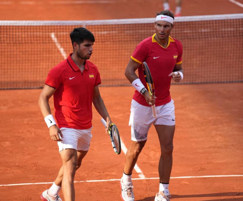 Sfârșit de olimpiadă pentru cuplul Nadal - Alcaraz. Echipa de vis a Spaniei, eliminată de Rajeev Ram și Austin Krajicek