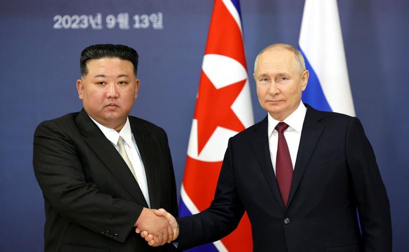 Preşedintele rus Putin îl asigură de liderul nord-coreean Kim de sprijin după inundaţiile din iulie