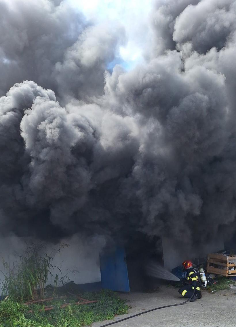Incendiu cu degajări mari de fum la un depozit din Costinești 18911022