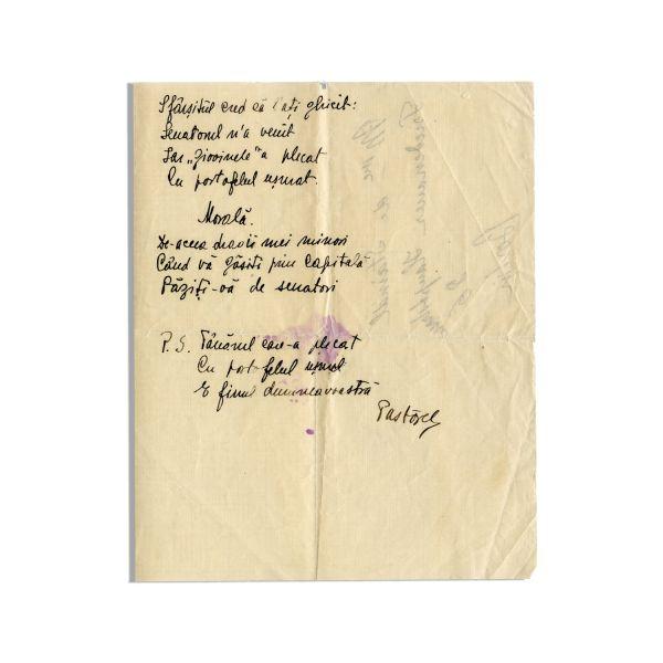 Păstorel, epigramistul en-titre al literaturii române 18911052