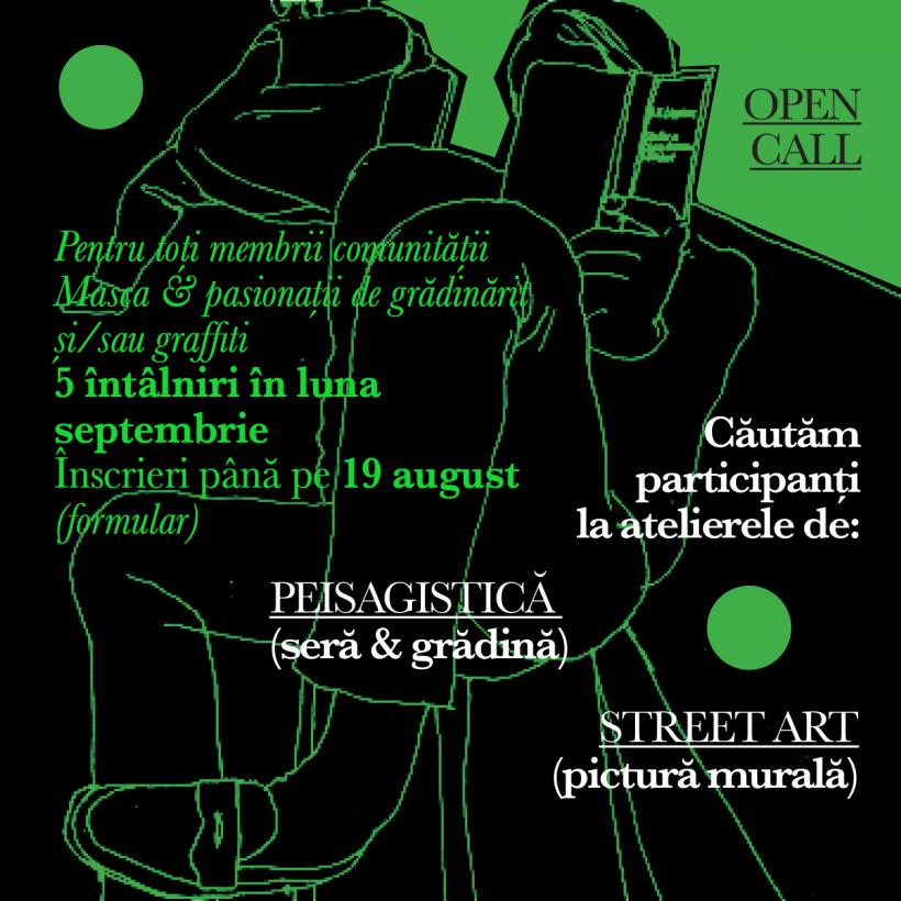OPEN CALL: 2 ateliere despre natură și artă stradală la Teatrul Masca 18911177