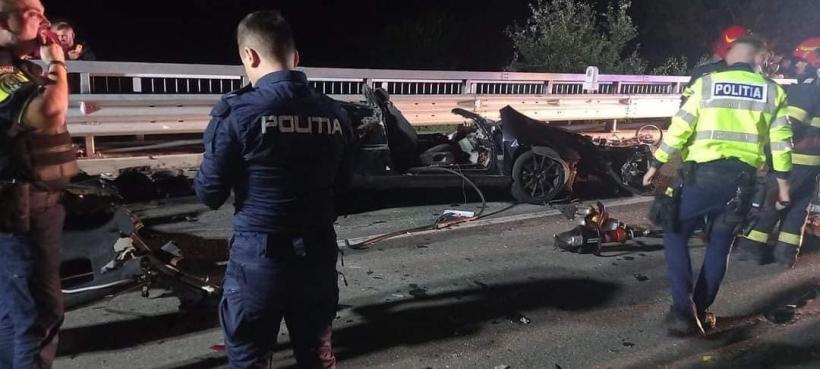 Accident groaznic în Hunedoara: Cinci bărbați au murit după ce au lovit un cap de pod 18912024