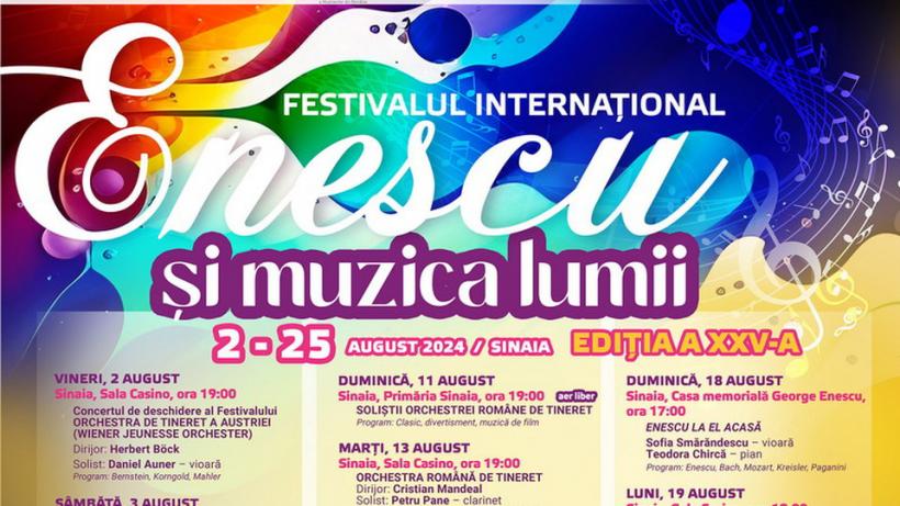 Festivalul Internațional ”Enescu și muzica lumii” - concert la Sala Casino din Sinaia