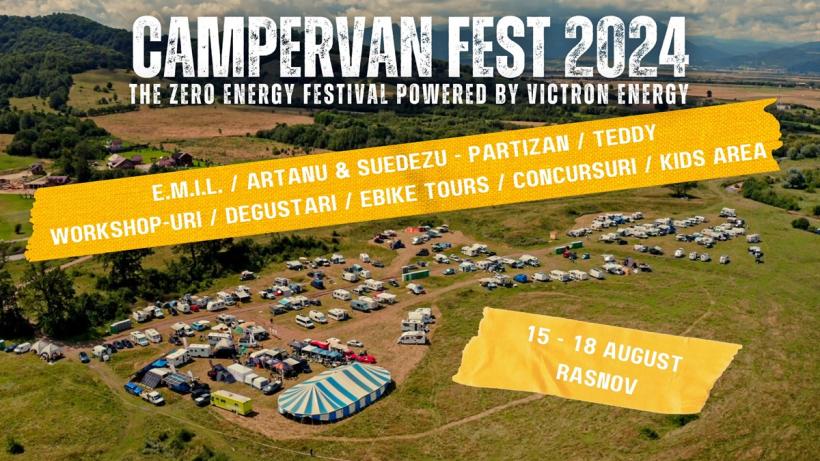 Autosuficiență și aventură la CamperVan Fest 2024, între 15 și 18 august, la Râșnov