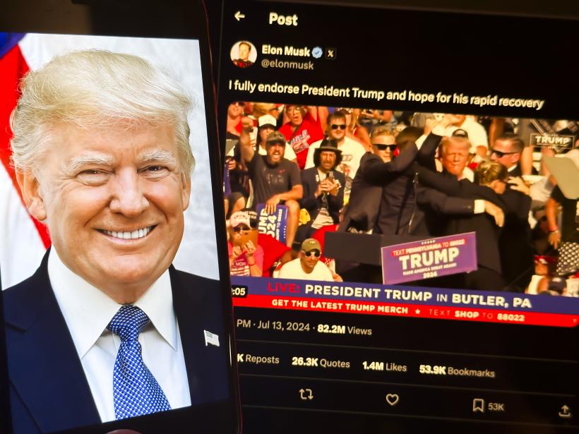 Musk îi întinde prietenului Trump o mână de ajutor, pentru a-și înfunda adversara 18912331