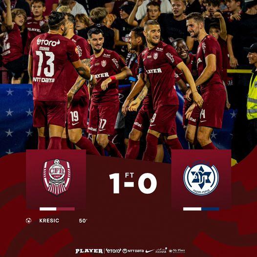 CFR Cluj învinge cu 1-0 echipa Maccabi Petah Tikva și se califică în play off-ul Conference League