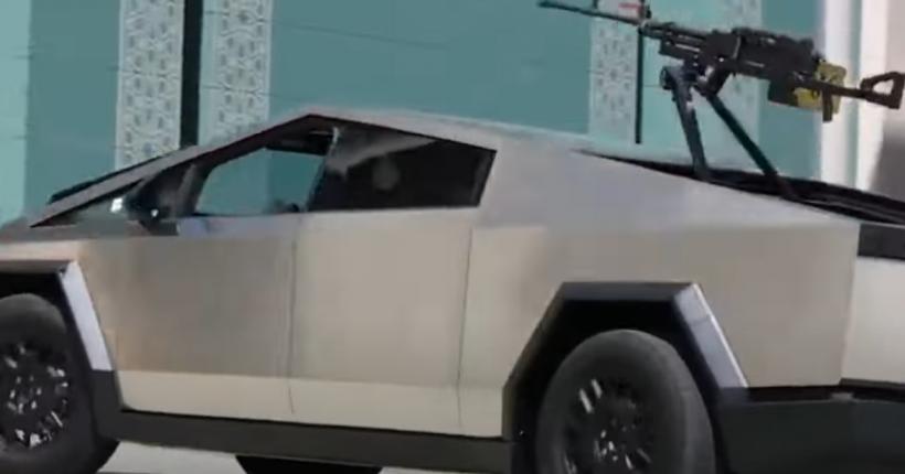 Liderul cecen Ramzan Kadîrov, elogiu pentru Elon Musk: o camionetă Tesla echipată cu o mitralieră 18912880