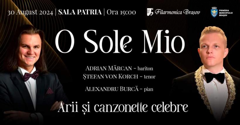 Tenorul ŞTEFAN von KORCH revine la Braşov în concertul de canzonete O SOLE MIO, pe 30 August la Sala Patria 18912503