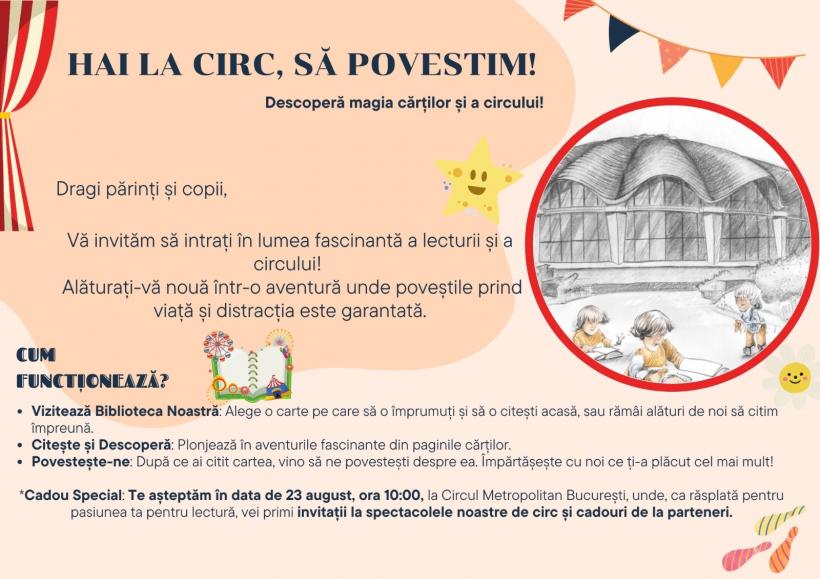 O aventură magică pentru copii: „Hai la circ, să povestim!” - întâlnirea spectaculoasă dintre lectură și arta circului în București 18913586