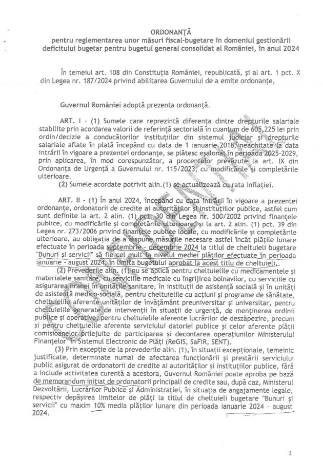 CONFIDENȚIAL: Ordonanța Austerității. Iată documentul! Se taie bonusurile bugetarilor 18914273