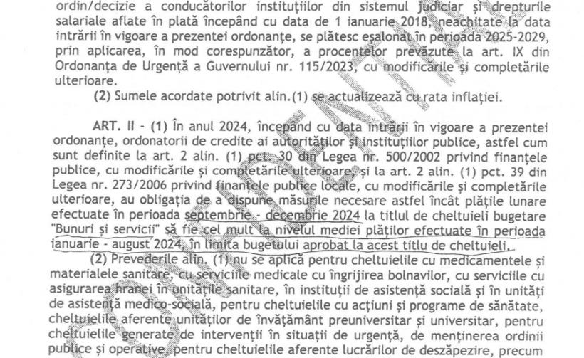 CONFIDENȚIAL: Ordonanța Austerității. Iată documentul! Se taie bonusurile bugetarilor 18914287