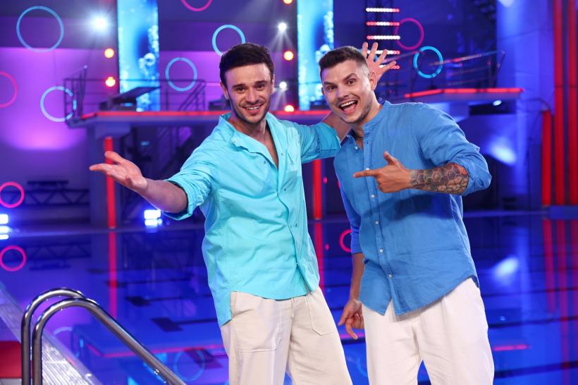 Dima Trofim și Dima Melnic, săritură în tandem la Splash! Vedete la Apă. Dima Trofim: ,,Să nu te prind că începi să mă încurajezi, că nu ajută!” 18914432
