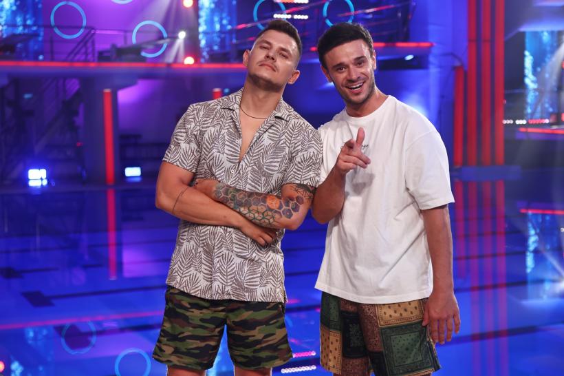 Dima Trofim și Dima Melnic, săritură în tandem la Splash! Vedete la Apă. Dima Trofim: ,,Să nu te prind că începi să mă încurajezi, că nu ajută!” 18914433