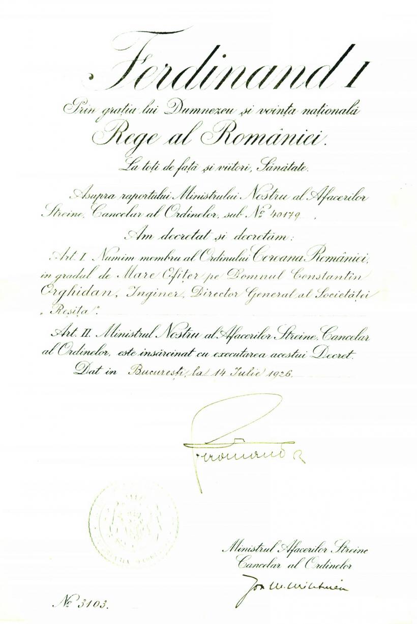 Constantin C. Orghidan, inginerul-mecena al numismatici europene 18915498