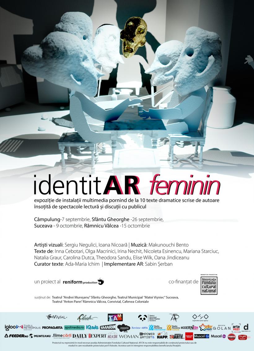 IdentitAR Feminin.  O colecție de personaje feminine se arată într-o expoziție prin realitatea augmentată