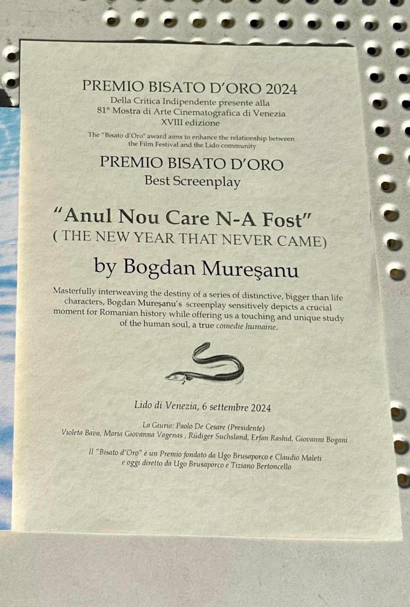 ANUL NOU CARE N-A FOST, premiat la Veneția! 18916225