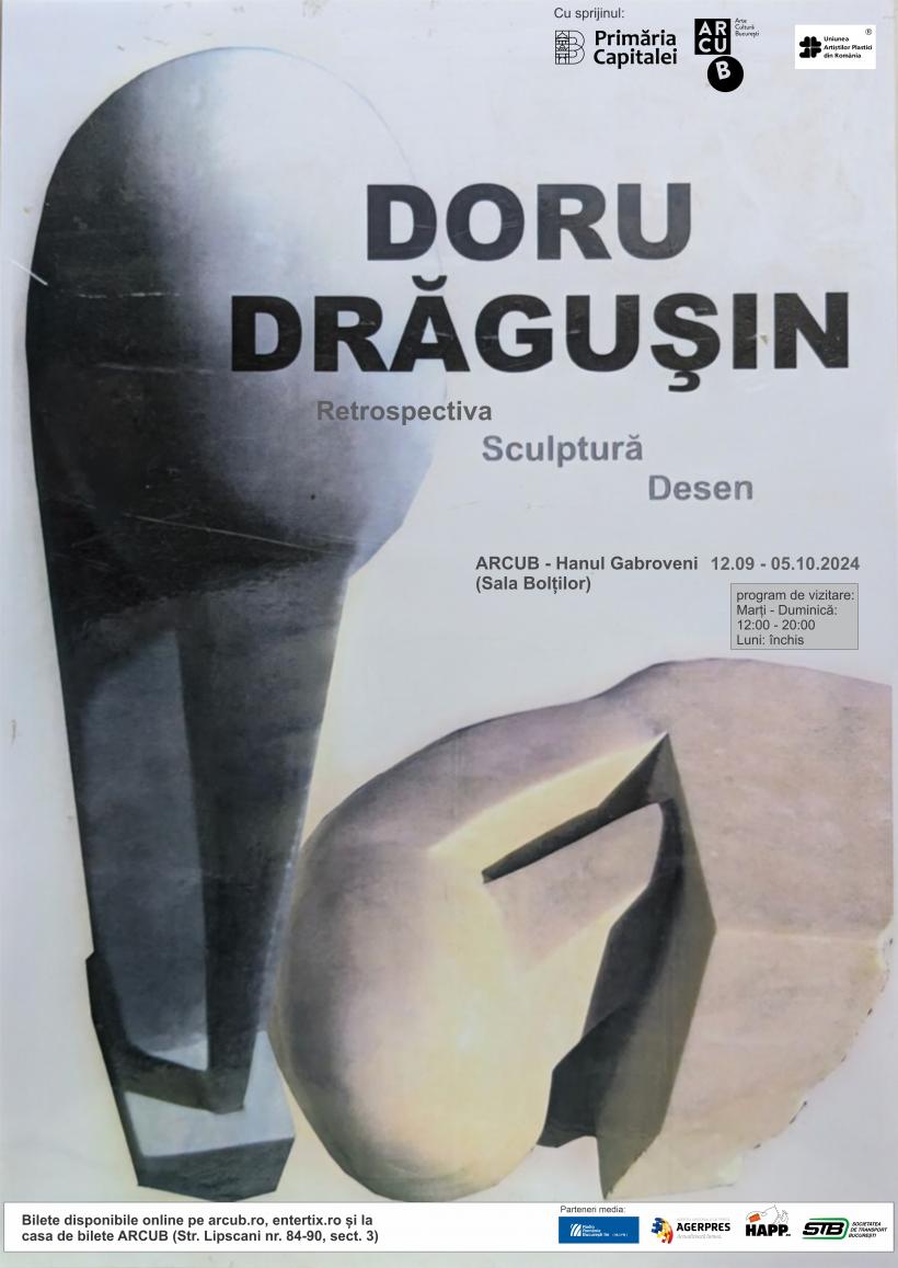 Expoziția „Retrospectiva Doru Drăgușin”, din 12 septembrie, la ARCUB – Hanul Gabroveni