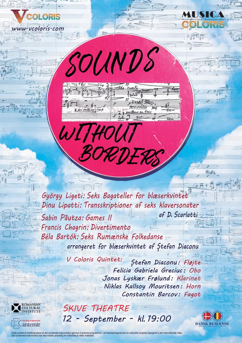 SOUNDS WITHOUT BORDERS: Concert extraordinar susținut de Cvintetul V Coloris la Teatrul din Skive, Danemarca