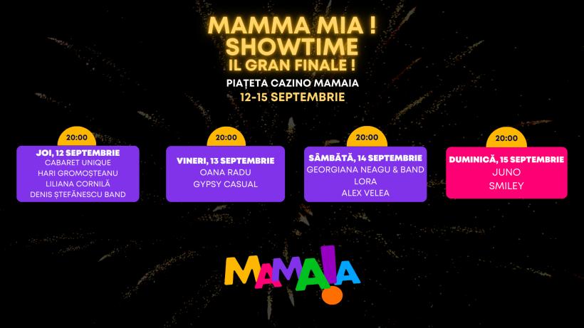 “Il Gran Finale” la Mamma Mia Showtime - Ultimele valuri de distracție din sezonul de la Mamaia!