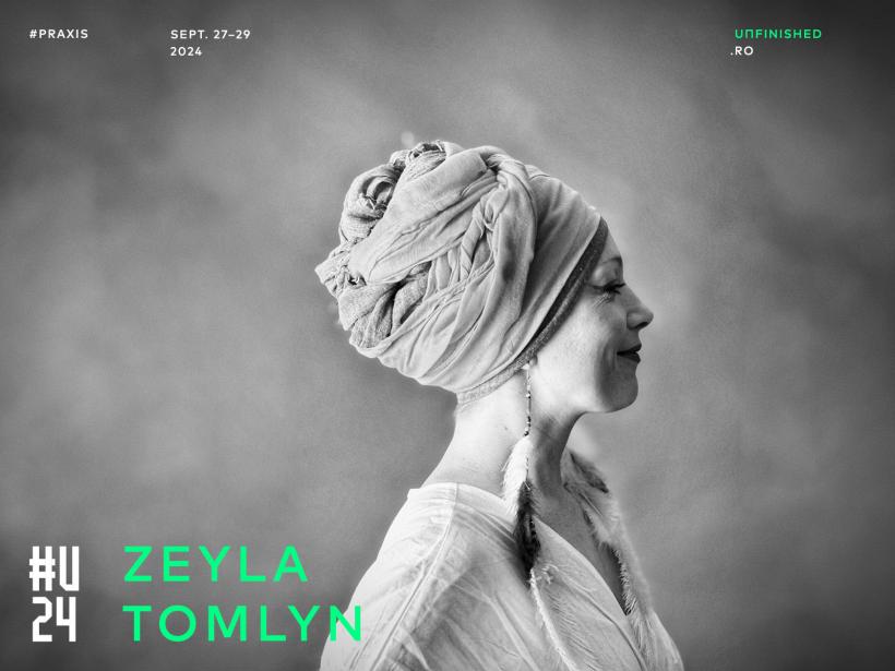 Zeyla Tomlyn, artista care a lucrat cu Bobby McFerrin și a învățat orchestrație vocală de la Alicia Keys, aduce tehnica „circle singing” la UNFINISHED