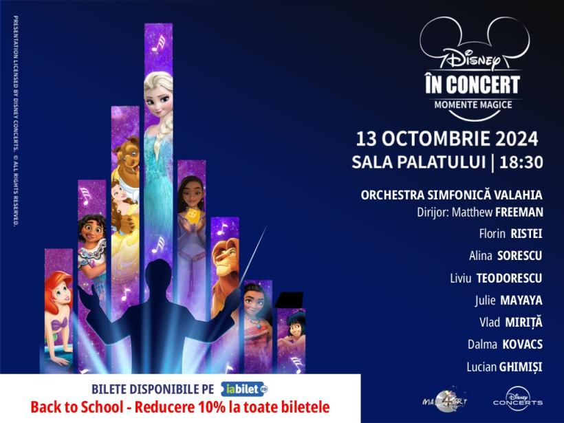 DISNEY ÎN CONCERT sărbătorește începerea noului an școlar cu oferta Welcome Back To School!