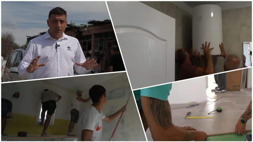 George Simion prezintă o casă construită în 12 zile