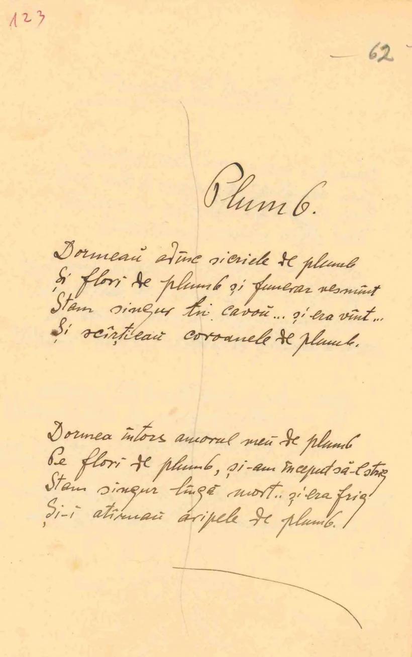 George Bacovia, 7 peceți (dez)legate 18917891