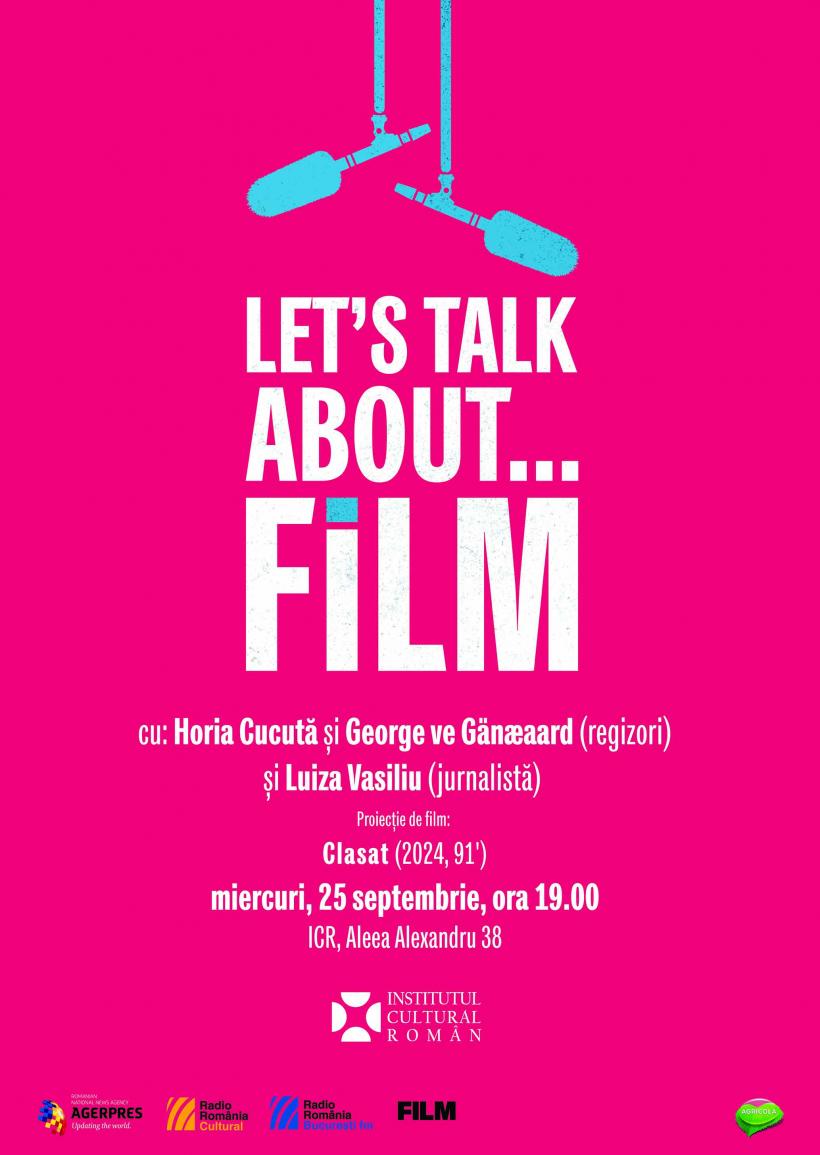 Filmul „Clasat”, proiectat la cea de-a treia ediție a programului „Let&#039;s Talk About...Film”, în Sala Mare a ICR