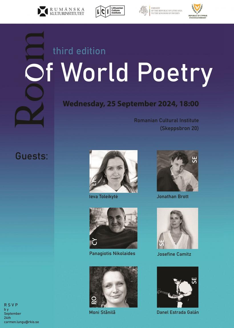 Seară de poezie și muzică la ICR Stockholm, în preambulul Târgului de Carte de la Göteborg 18918508