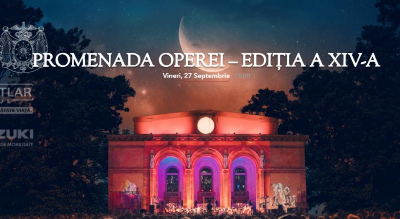 Opera Națională București prezintă Promenada Operei,  ediția a XIV-a - Puccini per sempre, în 27 septembrie pe esplanadă