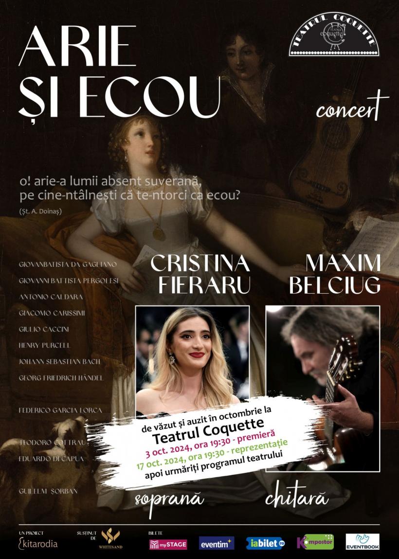 Teatrul Coquette lansează o stagiune muzicală cu spectacolul ARIE ȘI ECOU 18919451