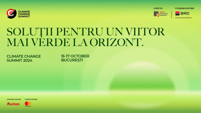 Climate Change Summit 2024 se apropie. Tot ce trebuie să știi despre cel mai mare eveniment regional pe tema schimbărilor climatice