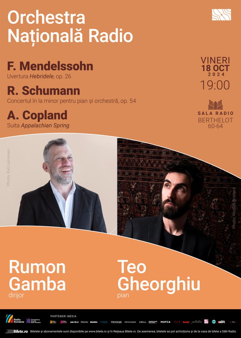 Doi invitați speciali sosesc la Sala Radio:  dirijorul britanic Rumon Gamba și pianistul Teo Gheorghiu 18922235